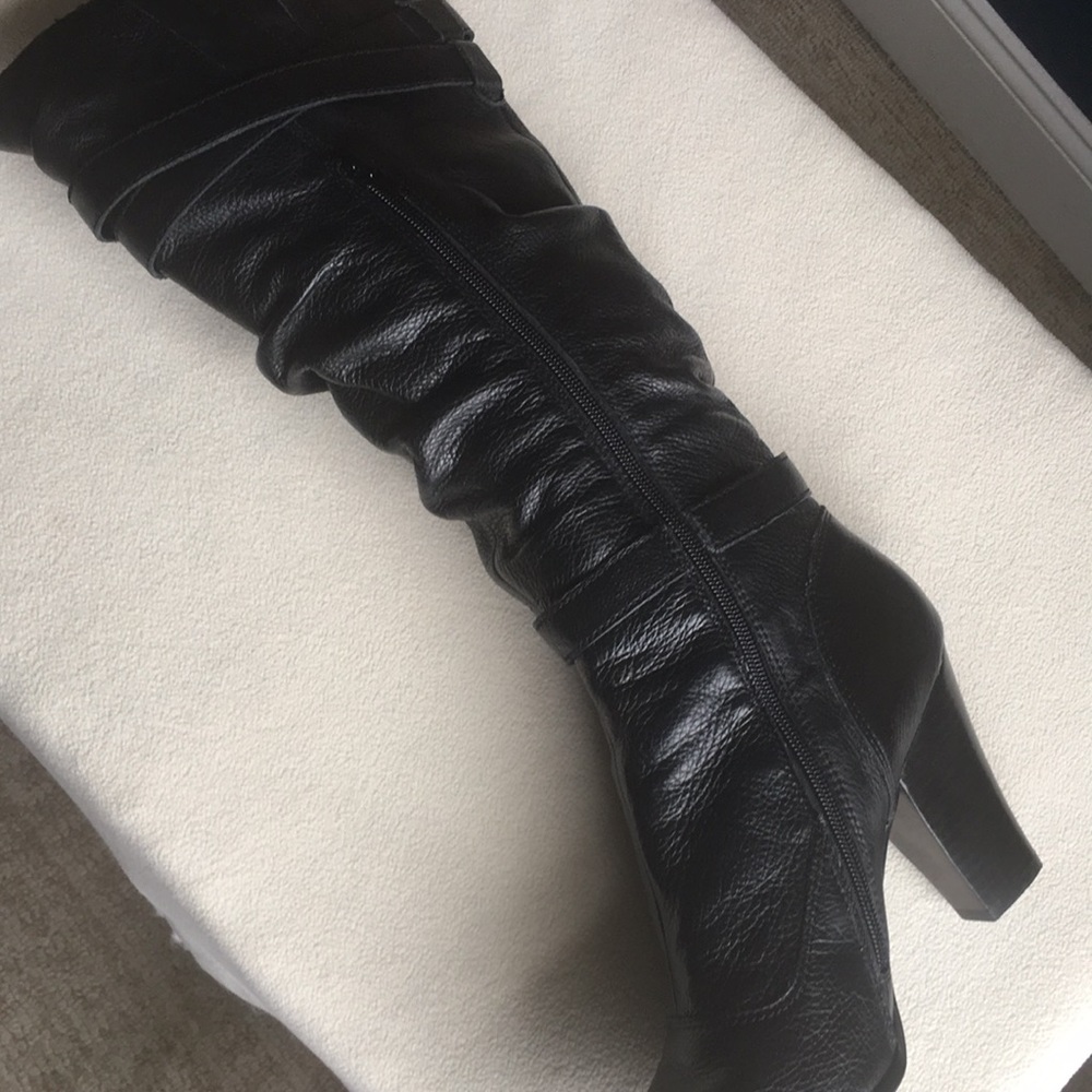 Like new Steve Madden tall leather boots sz 10 - Picture 4 of 8